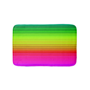 Multicolored, rainbow bath mat