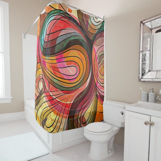 Multicolored Rainbow Spectrum Doodle (In Situ)