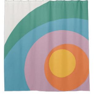 Multicolored retro style circles