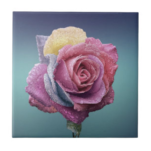 Multicolored Rose Tile