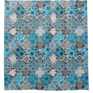 Multicolored , rustic , patchwork , patches show