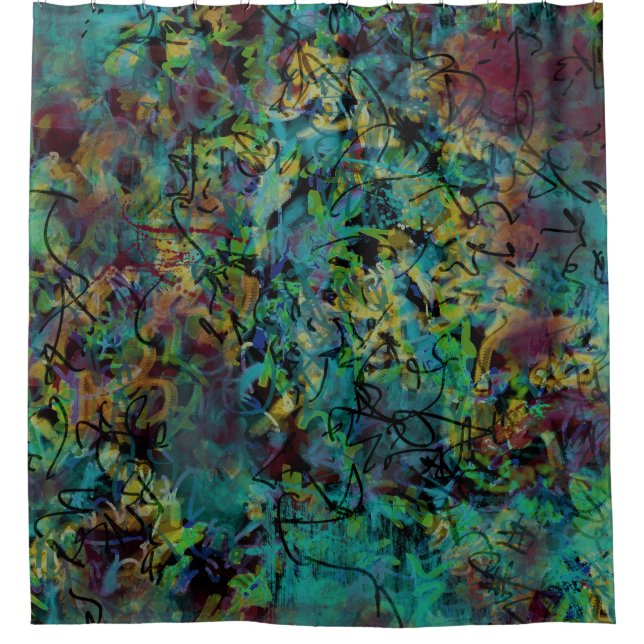 Multicolored Scribbled Abstract Art (Front)