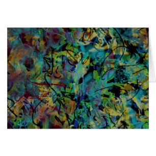 Multicolored Scribbled Abstract Art