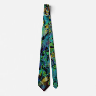 Multicolored Scribbled Abstract Art Tie