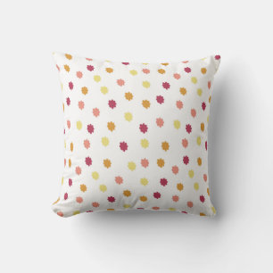 multicolored spot pattern throw pillow