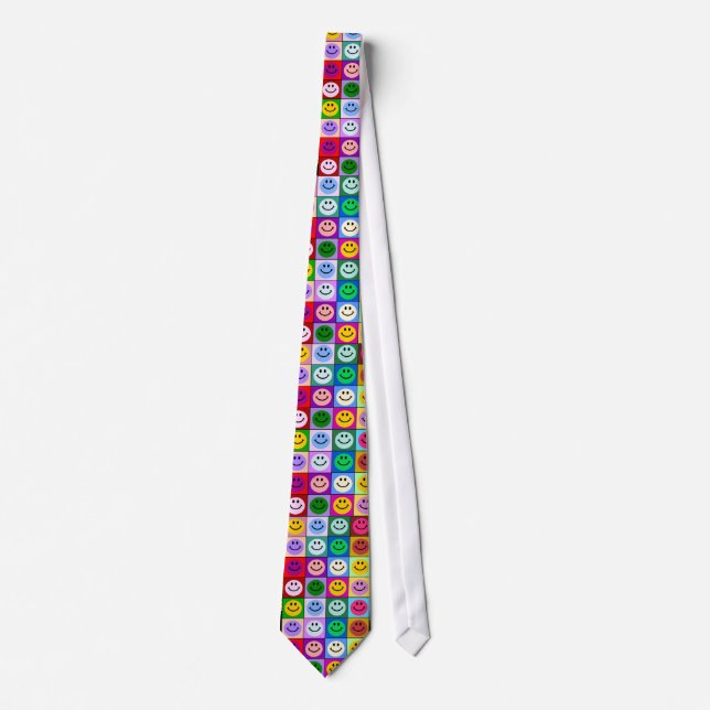 Multicolored Squares Tie (Front)