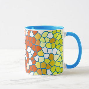 Multicolored Stained Glass Pattern Mug