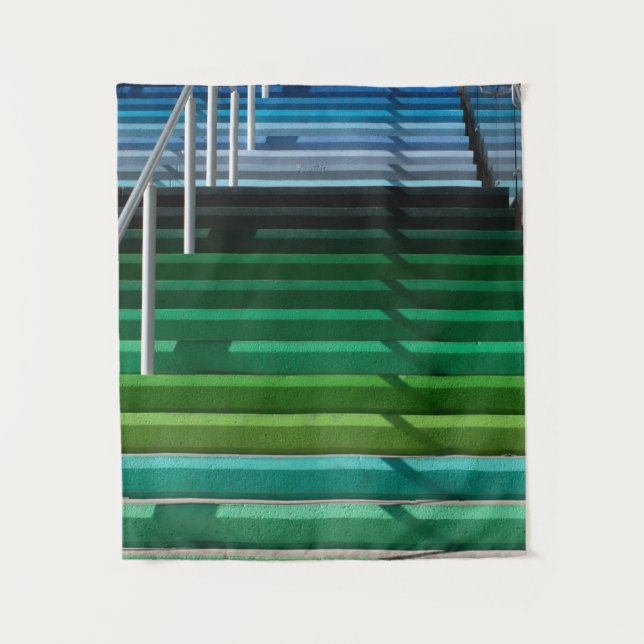 Multicolored stairs tapestry (Front)