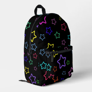 Multicolored Starry Night Printed Backpack