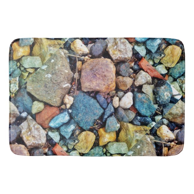 Multicolored Stones Bath Mat (Front)