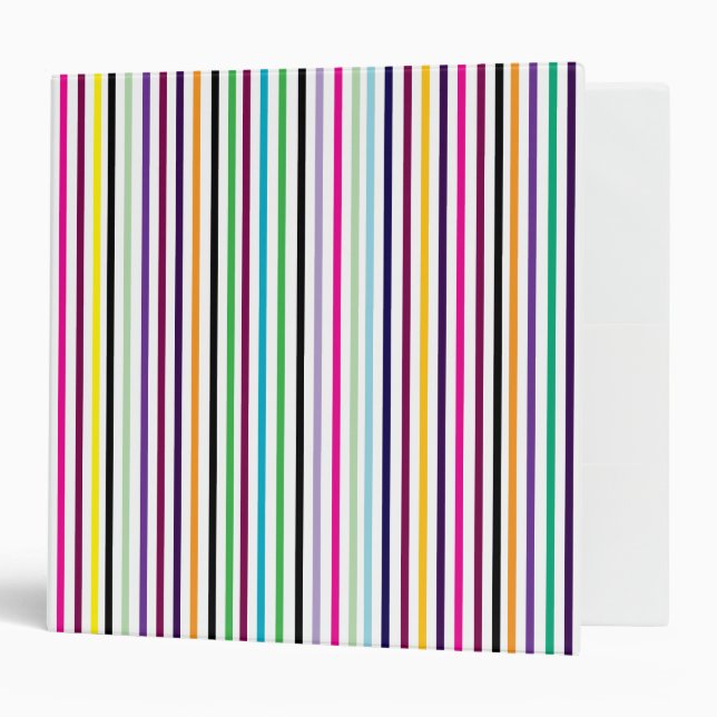 Multicolored Striped Binder (Front/Inside)