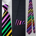 Multicolored Striped Pattern          Tie<br><div class="desc">Multicolored Striped Pattern neck tie.</div>