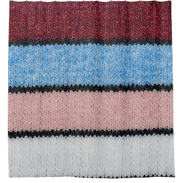 Multicolored Striped Wool: Fabric Texture. (Front)