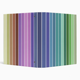 Multicolored Stripes Binder