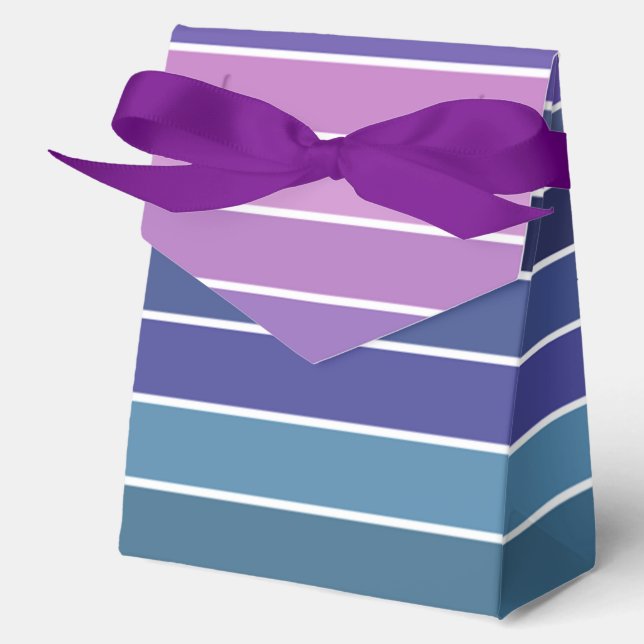 Multicolored Stripes Favor Box (Front)