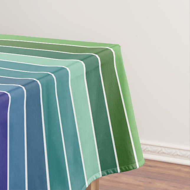 Multicolored Stripes Tablecloth (In Situ)