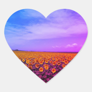 Multicolored Sunflower Stickers