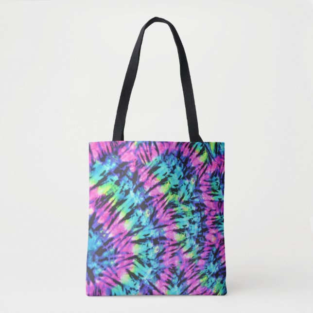Multicolored Tie Dye Tote Bag (Front)