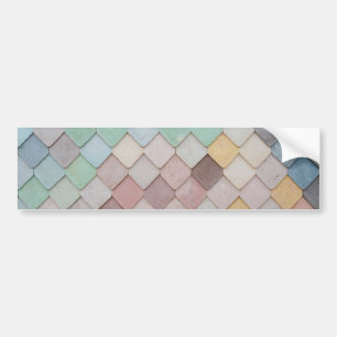 Multicolored Tiles Bumper Sticker