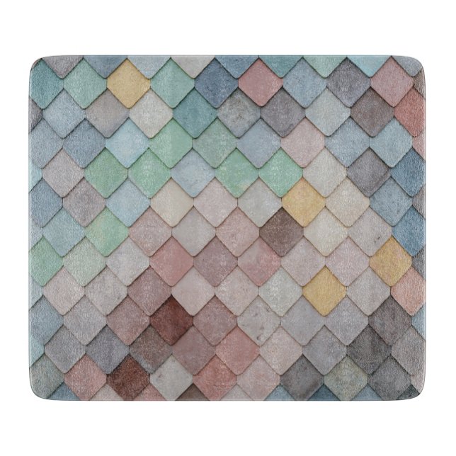 Multicolored Tiles Cutting Board (Front)