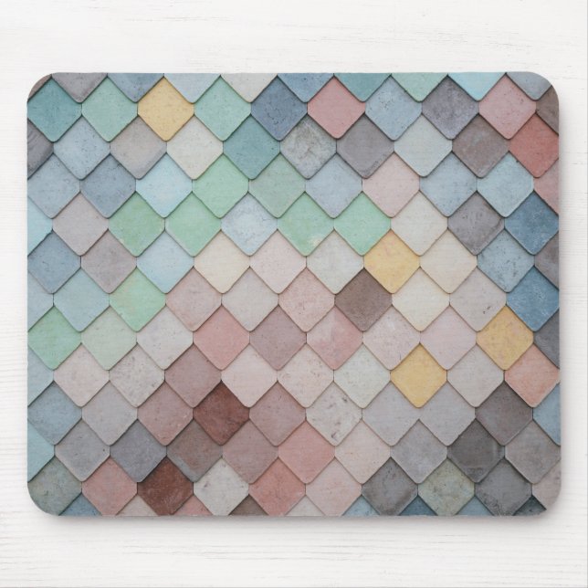 Multicolored Tiles Mouse Pad (Front)