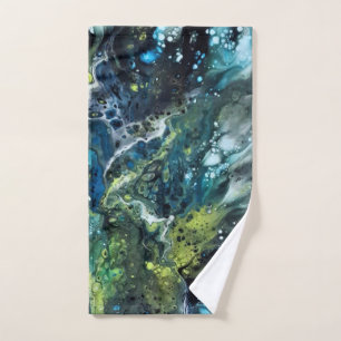 Multicolored towels. Abstract pattern. Anetka Bath Towel Set