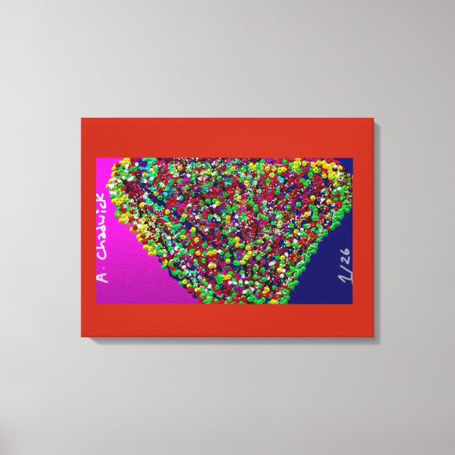 Multicolored Tree Between Worlds Canvas Print (Front)