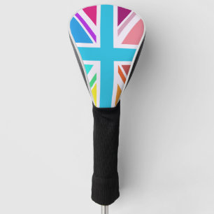 Multicolored Union Jack/Flag Design Golf Head Cover