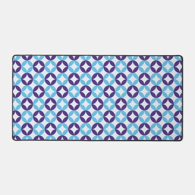 Multicolored Vibrant Pattern Desk Mat (Front)