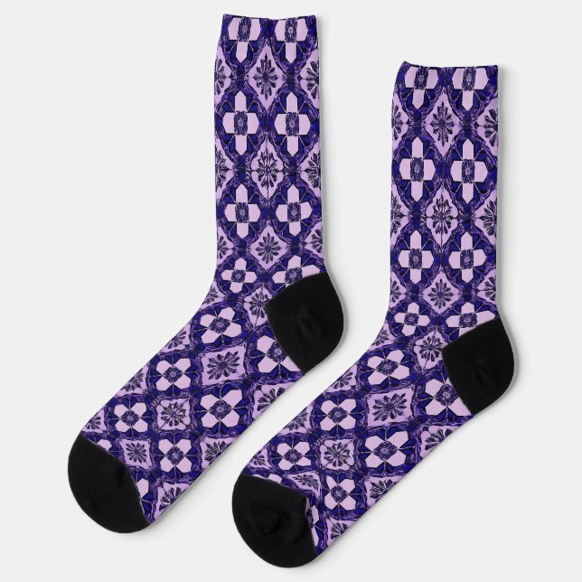 Multicolored Vibrant Pattern Socks (Left)