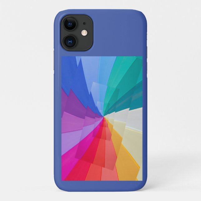 multicolored vortex on iPhone / iPad case (Back)