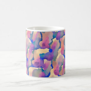 Multicolored Watercolor Pattern Coffee Mug