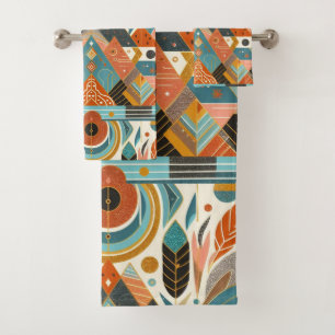 Multicolores terrestres Motifs tribaux africains