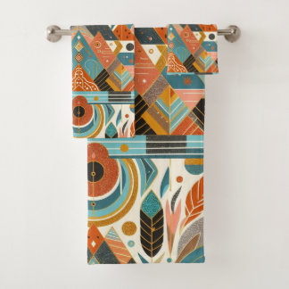 Multicolores terrestres Motifs tribaux africains