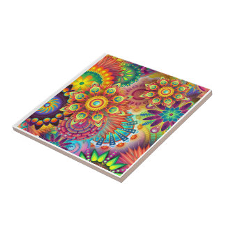 multicolour background tile