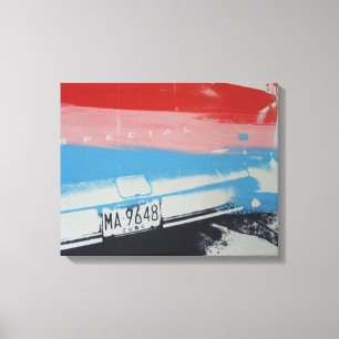 Multicolour fender canvas print