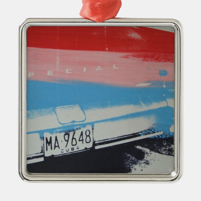 Multicolour fender metal ornament (Front)