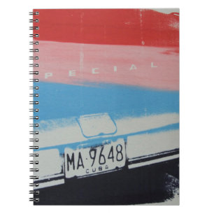 Multicolour fender notebook