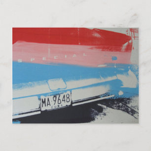 Multicolour fender postcard