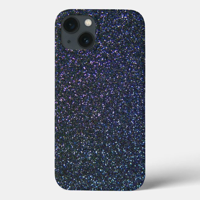 Multicolour Glitter Effect in blue and purple Case-Mate iPhone Case (Back)