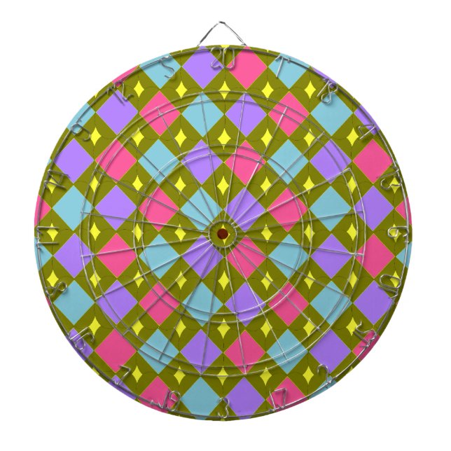 Multicolour Honeycomb Create Your Own Dart Board (Front)