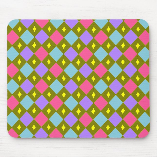 Multicolour Honeycomb Create your own Mousepad (Front)