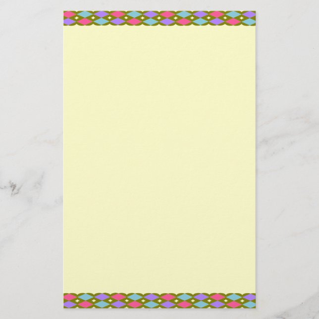 Multicolour Honeycomb Create your own Stationery (Front)