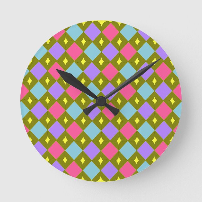 Multicolour Honeycomb Create Your Own Wall Clock (Front)