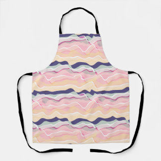 Multicolour Pastel Wavy Pattern Apron