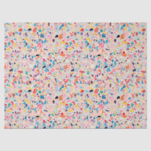 Multicolour Rainbow Terrazzo pattern Tissue Paper
