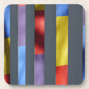 Multicolour Striped Artistic Cloth Coaster