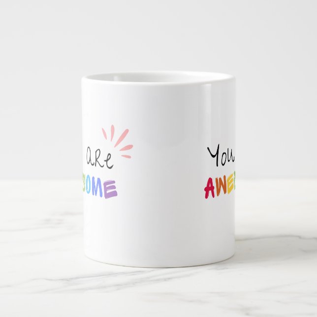 Multicolour Vibrant Positive Words Specialty Mug (Front)