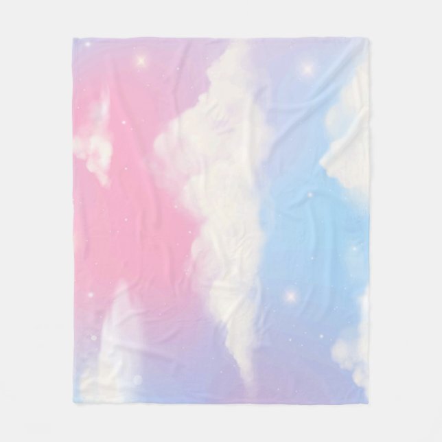 Multicoloured, cloudy blanket  (Front)