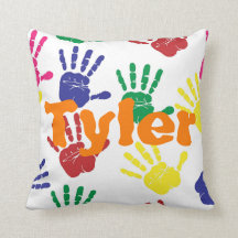 Multicoloured handprint children's personalised